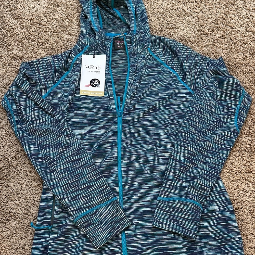 Rab Womens Maze Hoodie Hoody Jacket Size Small NWT MSRP $95